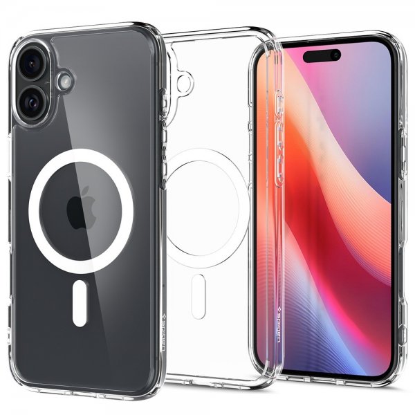 Spigen iPhone 16 Suojakuori Ultra Hybrid MagFit Valkoinen