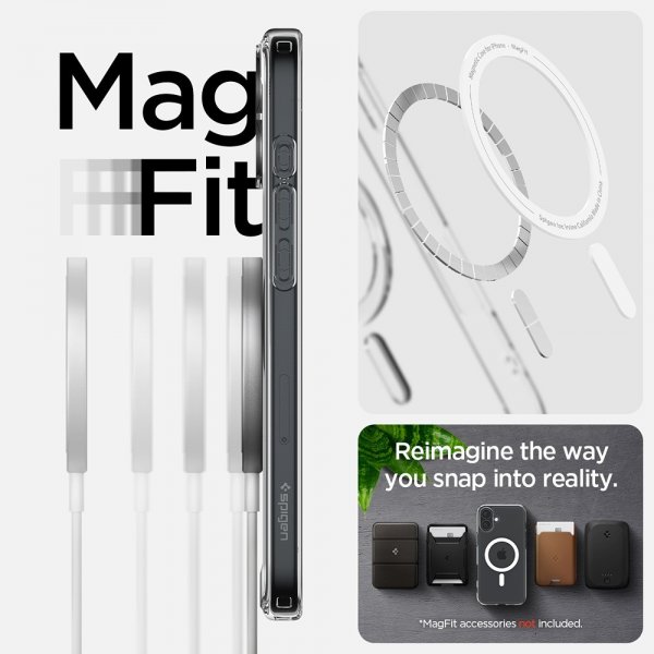 Spigen iPhone 16 Suojakuori Ultra Hybrid MagFit Valkoinen