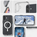 Spigen iPhone 16 Suojakuori Ultra Hybrid MagFit Valkoinen