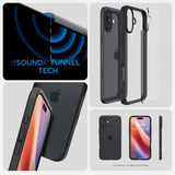 Spigen iPhone 16 -suojakuori Ultra Hybrid Matte, musta