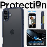 Spigen iPhone 16 -suojakuori Ultra Hybrid Navy Blue