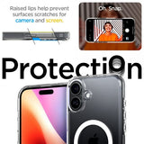 Spigen iPhone 16 Suojakuori Ultra Hybrid S MagFit Crystal Clear