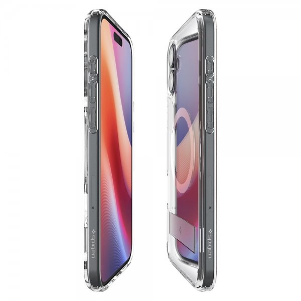 Spigen iPhone 16 Suojakuori Ultra Hybrid S MagFit Crystal Clear