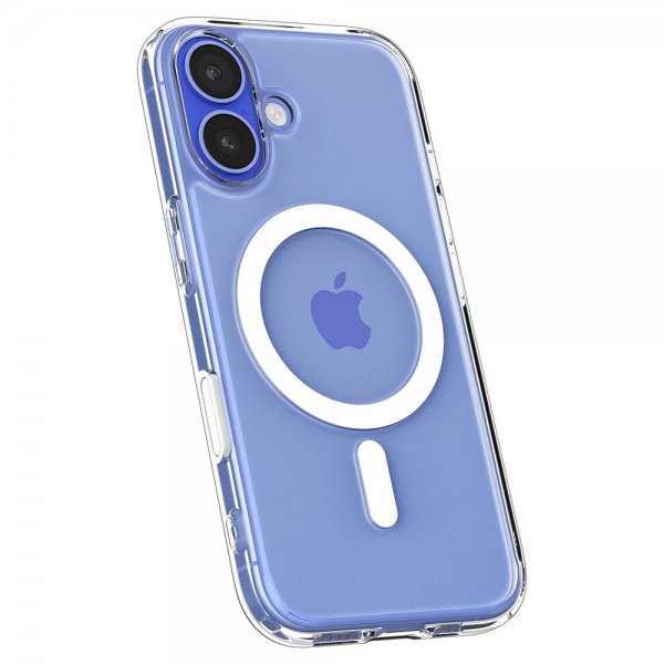 Spigen iPhone 16 Suojakuori Ultra Hybrid T MagFit Kirkas Valkoinen