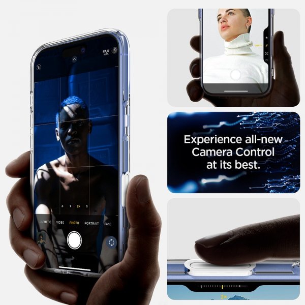 Spigen iPhone 16 Suojakuori Ultra Hybrid T MagFit Kirkas Valkoinen