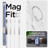 Spigen iPhone 16 Suojakuori Ultra Hybrid T MagFit Kirkas Valkoinen