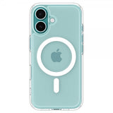 Spigen iPhone 16 Suojakuori Ultra Hybrid T MagFit Kirkas Valkoinen
