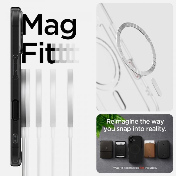 Spigen iPhone 16 -suojakuori Ultra Hybrid T MagFit Frost Black