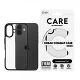 CARE by PanzerGlass iPhone 16 -suojakuori Urban Combat, musta