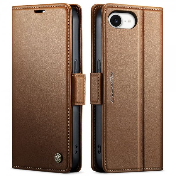 CaseMe iPhone 16/17 -kotelo 023 Series Ruskea