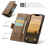 CaseMe iPhone 16/17 -kotelo 023 Series Ruskea