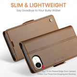 CaseMe iPhone 16/17 -kotelo 023 Series Ruskea