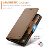 CaseMe iPhone 16/17 -kotelo 023 Series Ruskea