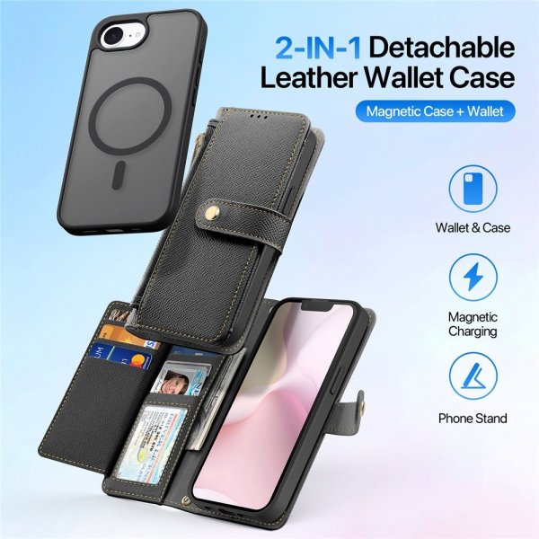 Dux Ducis iPhone 16./17. kotelo 2-in-1 Lawa Series MagSafe Musta