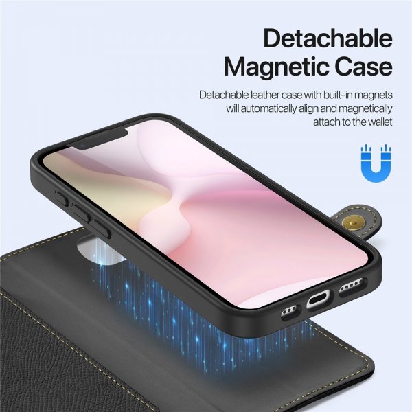 Dux Ducis iPhone 16./17. kotelo 2-in-1 Lawa Series MagSafe Musta