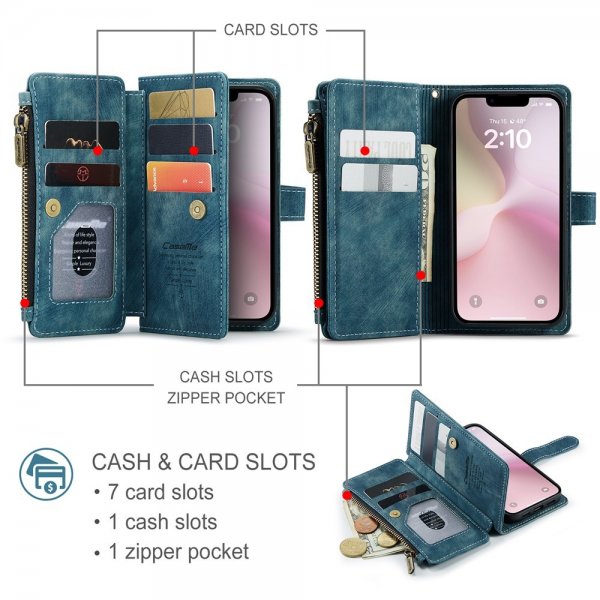 CaseMe iPhone 16e/17e Kotelo C30 Series Sininen