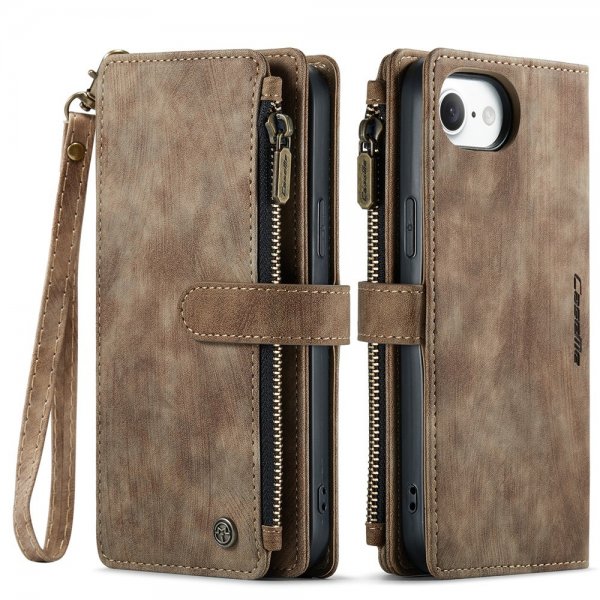 CaseMe iPhone 16./17. -sarjan suojakotelo C30, ruskea