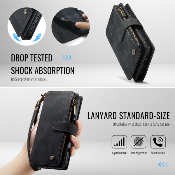 CaseMe iPhone 16./17. Kotelo C30-sarja Musta