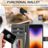 Lc.Imeeke iPhone 16e/17e -kuoret korttipaikalla, jalustatoiminnolla, harmaa