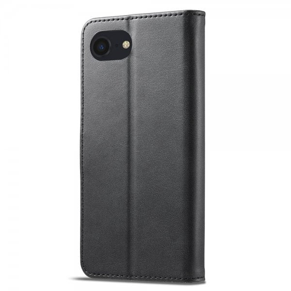 Lc.Imeeke iPhone 16e/17e -kotelo korttipaikalla ja jalustatoiminnolla, musta