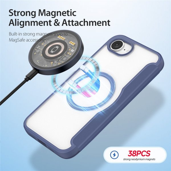 Dux Ducis iPhone 16./17. -sukupolven suojakuori, Skin X Pro Series MagSafe, sininen