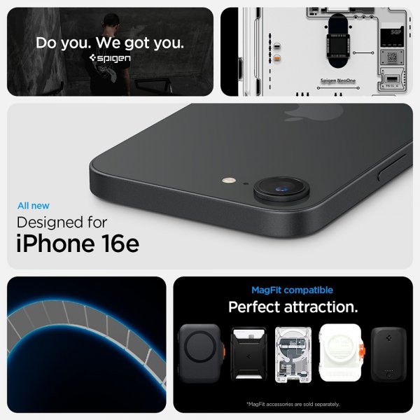 Spigen iPhone 16e/iPhone 17e Ultra Hybrid Neo One MagFit -kuori