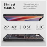 Spigen iPhone 16e/iPhone 17e -kuori Ultra Hybrid Zero One MagFit, musta