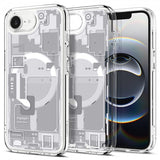 Spigen iPhone 16e/iPhone 17e Ultra Hybrid Zero One MagFit -suojakuori, valkoinen