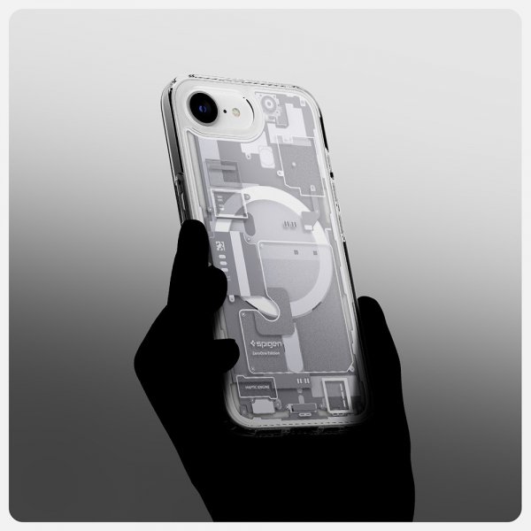Spigen iPhone 16e/iPhone 17e Ultra Hybrid Zero One MagFit -suojakuori, valkoinen