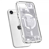Spigen iPhone 16e/iPhone 17e Ultra Hybrid Zero One MagFit -suojakuori, valkoinen