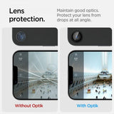 Spigen iPhone 16e/17e Kameran suoja GLAS.tR EZ Fit Optik Pro 2-pakkaus