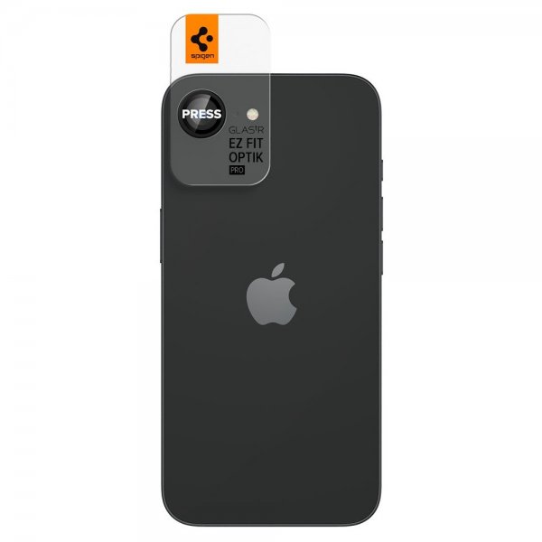 Spigen iPhone 16e/17e Kameran suoja GLAS.tR EZ Fit Optik Pro 2-pakkaus