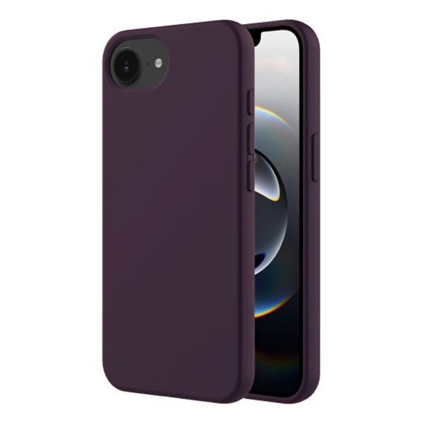 iPhone 16./17. sukupolven kuori silikoni violetti