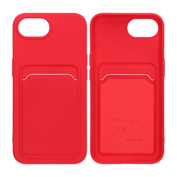 iPhone 16./17. Kuoret Korttipidike Punainen