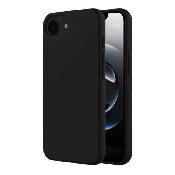 iPhone 16/17 Silikonikuori Musta