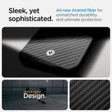 Spigen iPhone 16/17 -suojakuori Enzo Aramid MagFit Matte Black