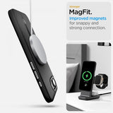 Spigen iPhone 16/17 -suojakuori Enzo Aramid MagFit Matte Black