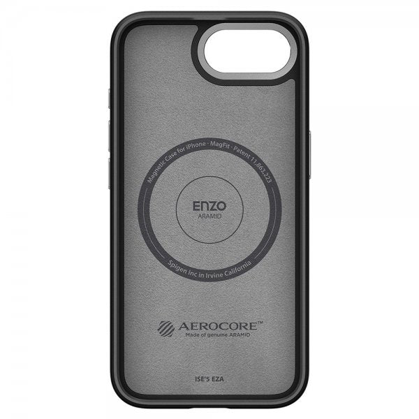 Spigen iPhone 16/17 -suojakuori Enzo Aramid MagFit Matte Black