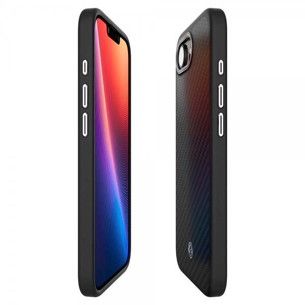 Spigen iPhone 16/17 -suojakuori Enzo Aramid MagFit Matte Black