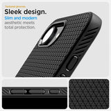 Spigen iPhone 16e/17e Suojakuori Liquid Air MagFit Matte Black