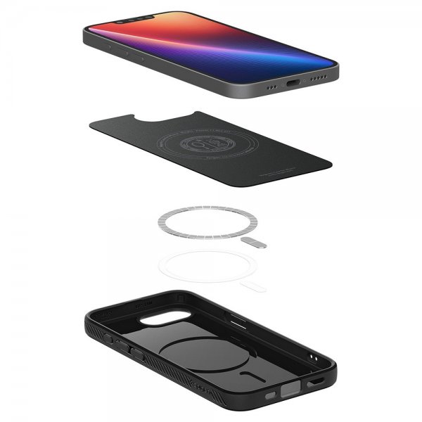 Spigen iPhone 16e/17e Suojakuori Liquid Air MagFit Matte Black