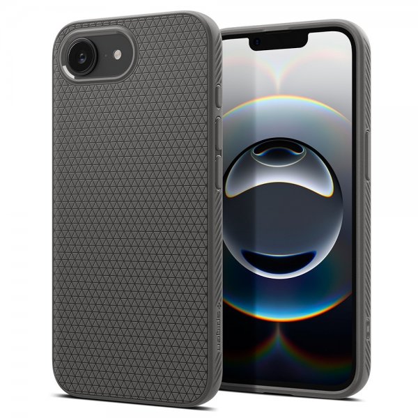 Spigen iPhone 16/17 Kuori Liquid Air Marble Gray