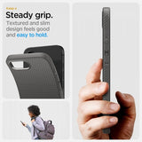 Spigen iPhone 16/17 Kuori Liquid Air Marble Gray