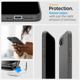 Spigen iPhone 16/17 Kuori Liquid Air Marble Gray