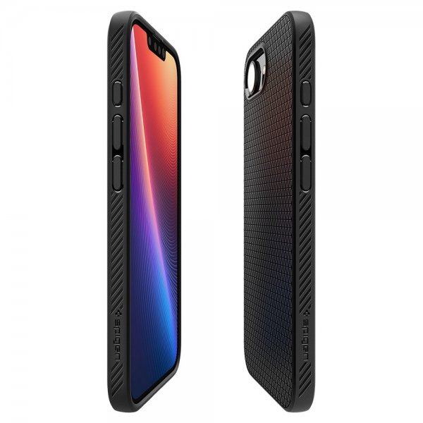 Spigen iPhone 16/17 -kuori, Liquid Air, mattamusta