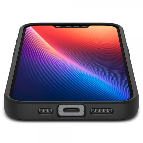 Spigen iPhone 16/17 -kuori, Liquid Air, mattamusta