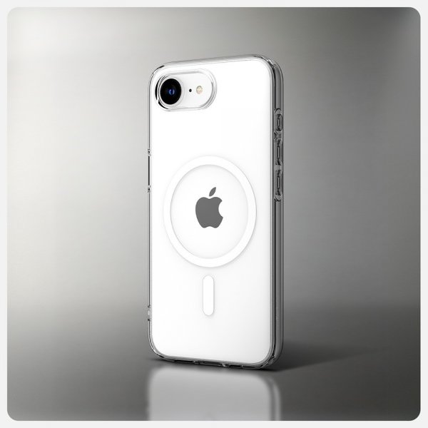 Spigen iPhone 16/17 Kuori Liquid Crystal MagFit Clear White