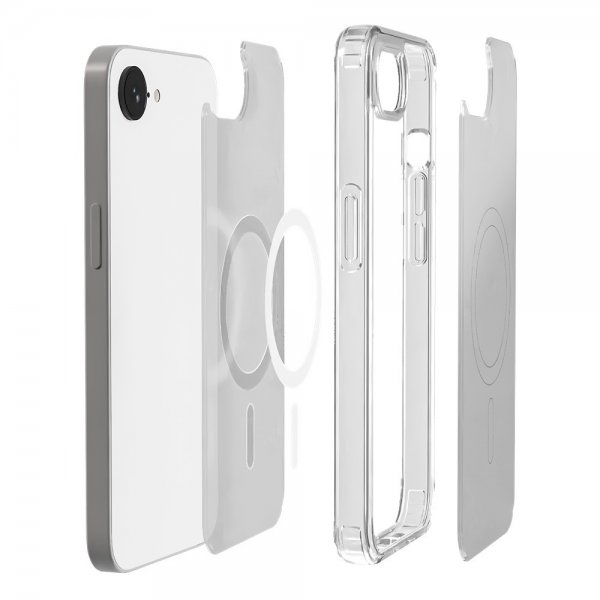 Puro iPhone 16e/17e Lite Mag läpinäkyvä suojakuori