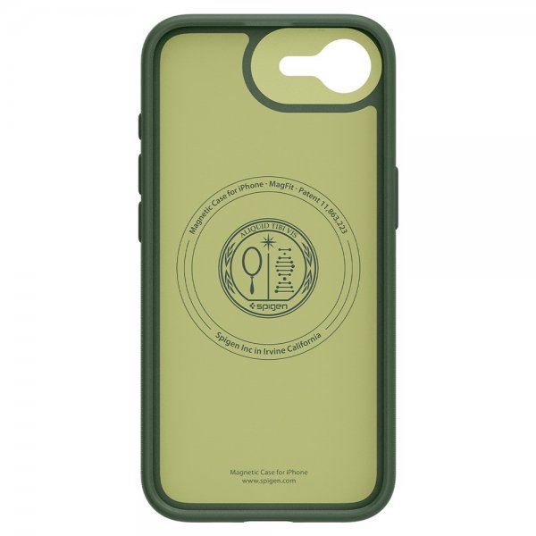 Spigen iPhone 16e/17e -kuori Nano Pop MagFit Avo Green