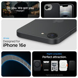 Spigen iPhone 16e/17e Suojakuori Nano Pop MagFit Black Sesame